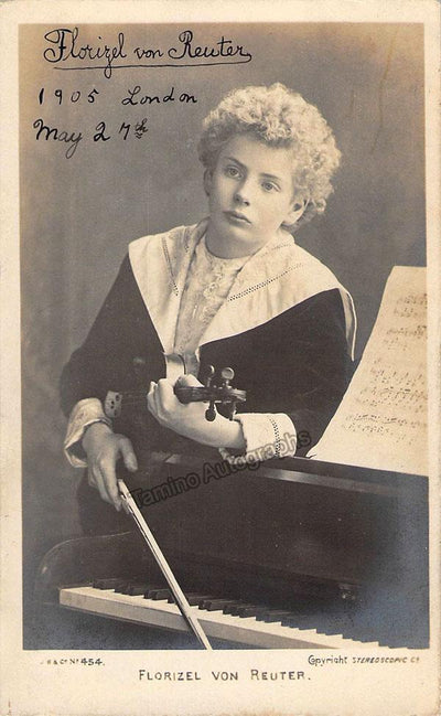 Reuter, Florizel von - Signed Photo Postcard 1905