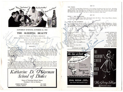 Fonteyn, Margot - Somes, Michael & Others - Signed Program 1953