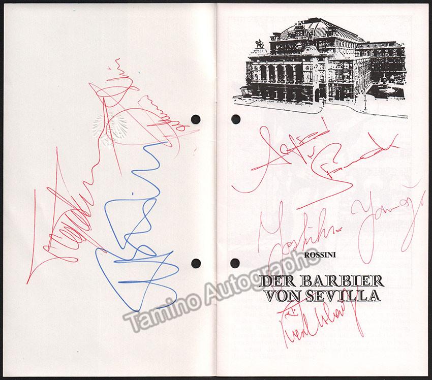 Vienna State Opera - Lot of 10 Signed Programs 1979-1981 - Tamino