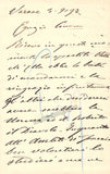 Tamagno, Francesco - Autograph Letter Signed 1897