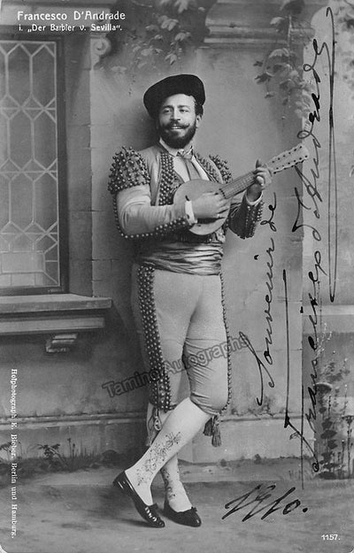 D'Andrade, Francesco - Signed Photo 1910