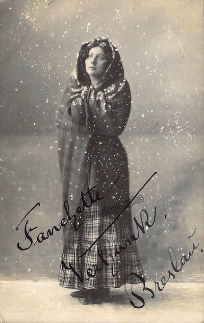 Verhunk, Francette - Signed Photograph in La Boheme