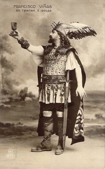 Viñas, Francisco - Signed Photograph in Tristan und Isolde 1912