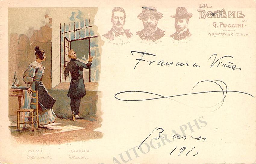 Vinas, Francisco - Signed Illustrated Postcard