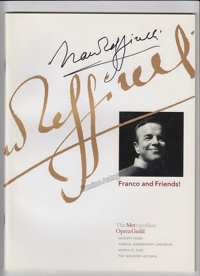 Zeffirelli, Franco - Signed Gala Tribute Program 2008