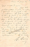 Faccio, Franco - Autograph Letter Signed 1872 & CDV