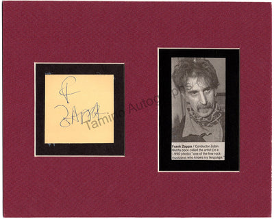 Frank Zappa Autograph — Authentic Signed Card