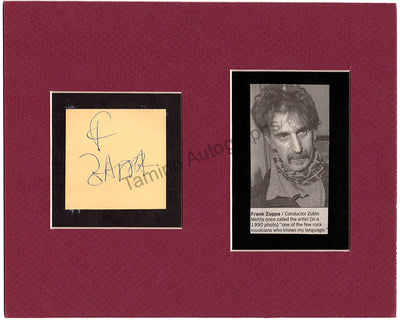 Zappa, Frank - Signed Card