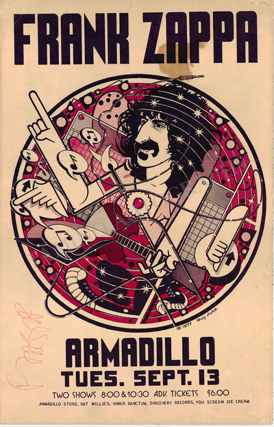 Zappa, Frank - Signed Poster 1977