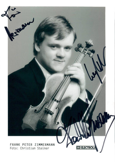Zimmermann, Frank Peter - Signed Photo