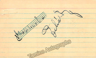 Lehar, Franz - Autograph Music Quote Signed