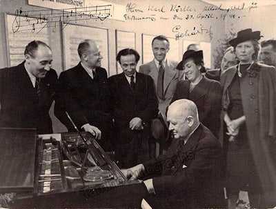 Lehar, Franz - Signed Photograph with Music Quote 1940