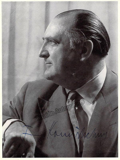 Konwitschny, Franz - Signed Photo & Unsigned Program 1960