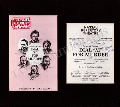 Knott, Frederick - Signed "Dial M for Murder" Program