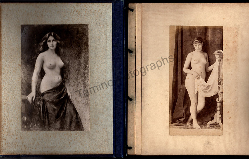 Album with 44 Nude Albumen Prints - France 1880s