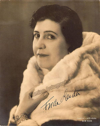 Leider, Frida - Signed Photograph