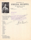 Opera Singers - Collection of 54 Autograph Letters to Steinway & Sons Pianos