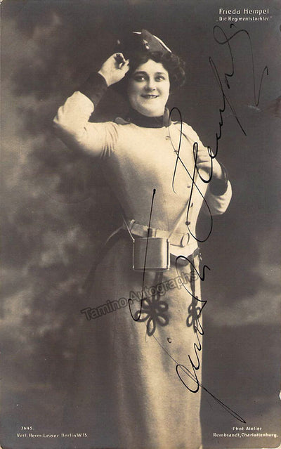 Hempel, Frieda - Signed Photograph in La Fille du Regiment