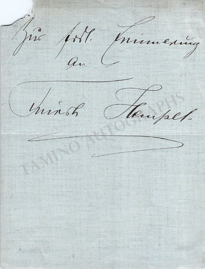 Hempel, Frieda - Album Page Signed