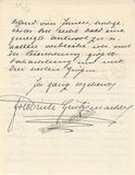 Grutzmacher, Friedrich - Autograph Letter Signed