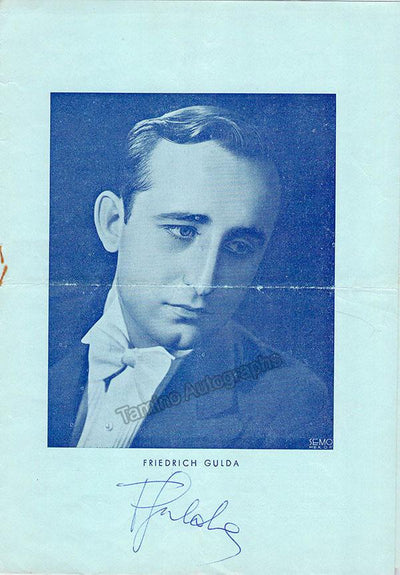 Gulda, Friedrich - Signed Program Lisbon 1952
