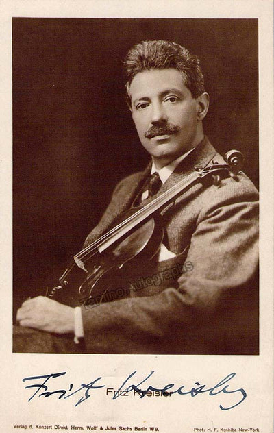 Kreisler, Fritz - Signed Photo
