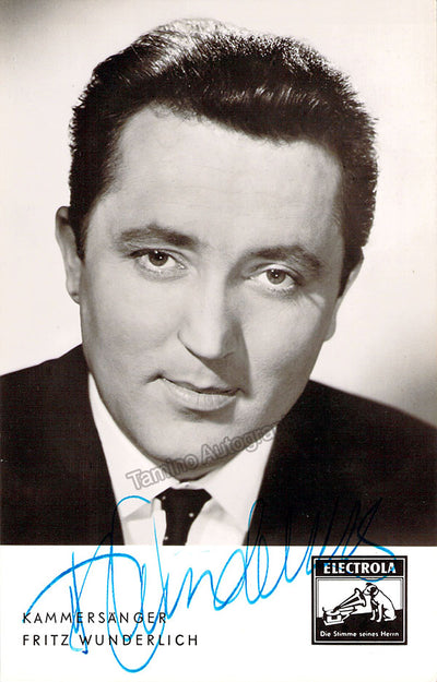 Wunderlich, Fritz - Signed Photo