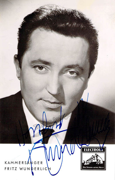 Wunderlich, Fritz - Signed Photograph