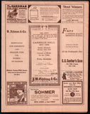 Kreisler, Fritz - Concert Program Carnegie Hall 1919