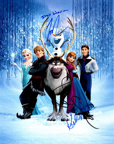 Frozen - Large Size Photograph Signed by 3 Voice Actors