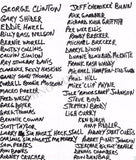 Funkadelic - Autograph Artwork, Signature and Souvenir Collection