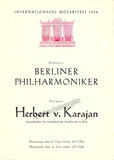 Karajan, Herbert von - Lot of 7 Programs Gesellschaft der Musikfreunde 1954-1956