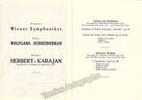 Karajan, Herbert von - Lot of 7 Programs Gesellschaft der Musikfreunde 1954-1956
