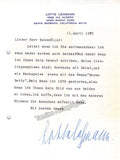 Lehmann, Lotte - Typed Letters Signed + Signed Card
