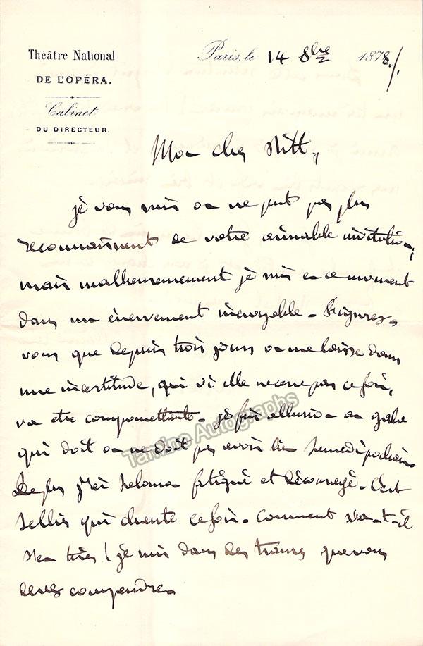 Halanzier, Olivier - Autograph Letter Lot