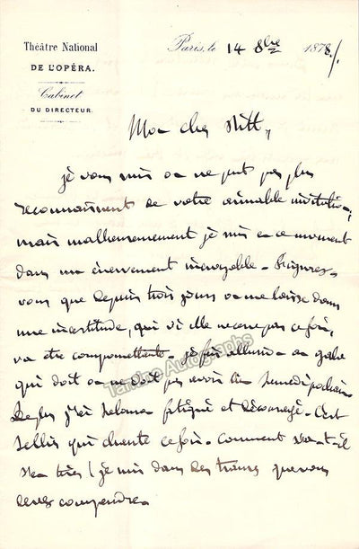 Halanzier, Olivier - Autograph Letter Lot