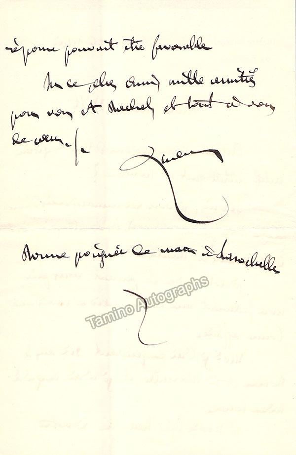 Halanzier, Olivier - Autograph Letter Lot - Tamino