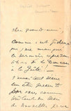 Dupont, Gabriel - Autograph Letter Signed