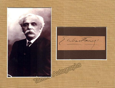 Faure, Gabriel - Signature Cut & Photo