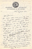 Grovlez, Gabriel - Autograph Letter Signed 1922