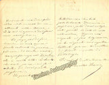 Krauss, Gabrielle - Autograph Letter Signed 1871