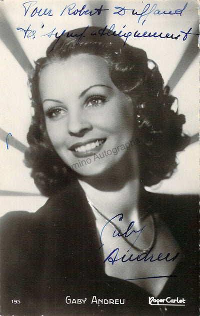 Andreu, Gaby - Signed Photograph