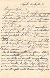 Fraschini, Gaetano - Autograph Letter Signed 1872