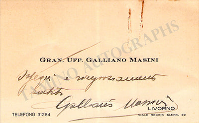 Masini, Galliano