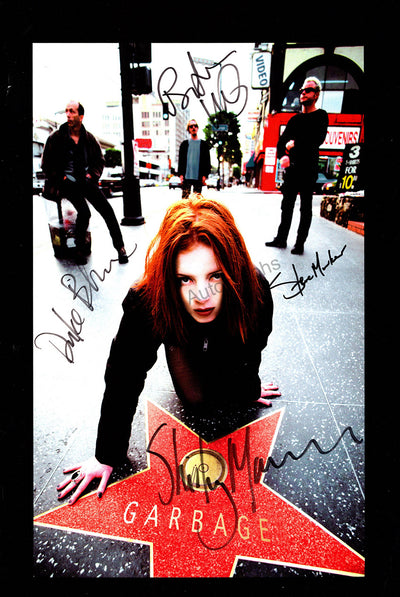 Garbage - Mini Poster Signed by All 4 Members