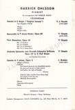 Ohlsson, Garrick - Set of 2 Signed Programs 1972