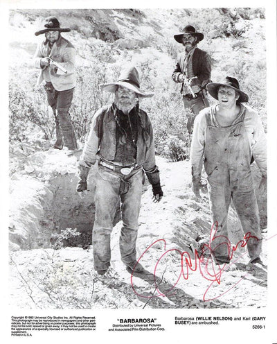 Busey, Gary - Signed photo in "Barbarosa"