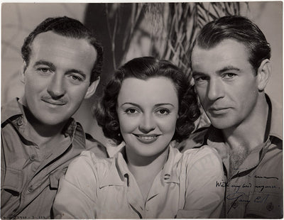 Cooper, Gary - Large Signed Photo in "The Real Glory"