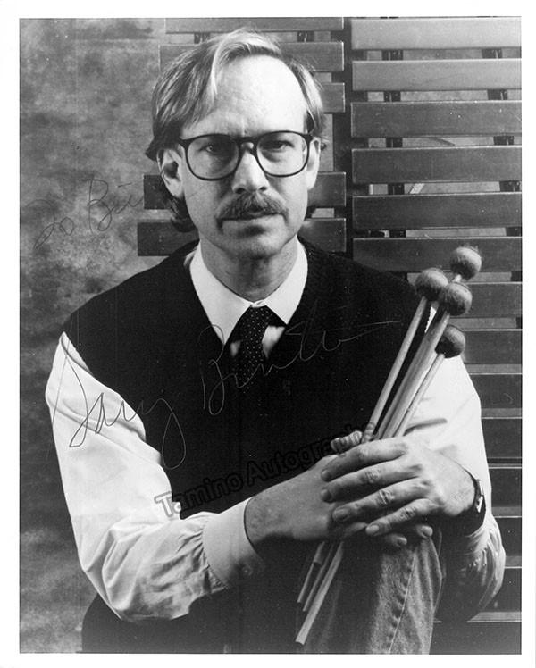 Burton, Gary - Signed Photo with Instrument