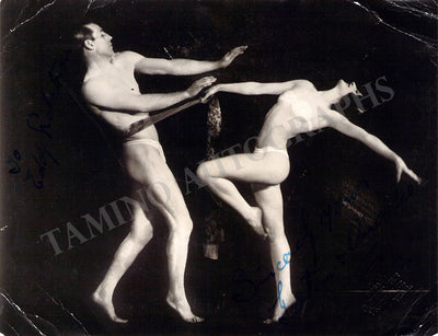 Gaston & Andree - Set of 2 Signed Photographs